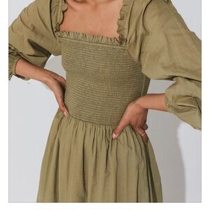 Lennox Ankle Dress | Olive